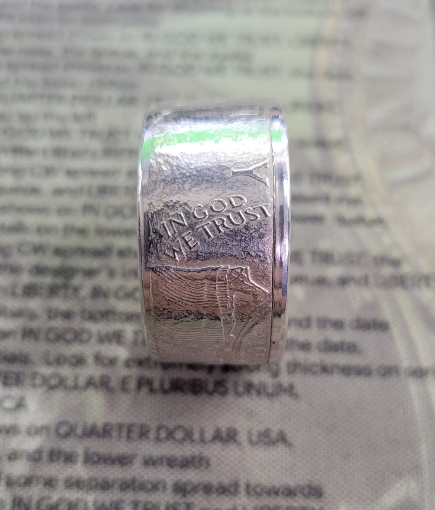 American Silver Eagle coin ring