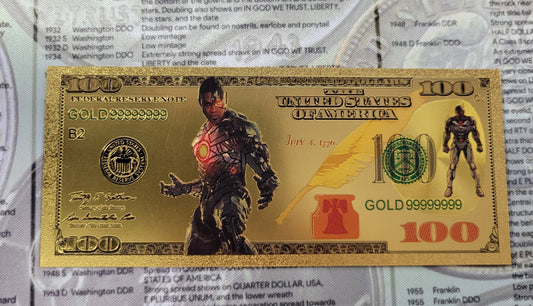 Cyborg Gold Foil Collectible