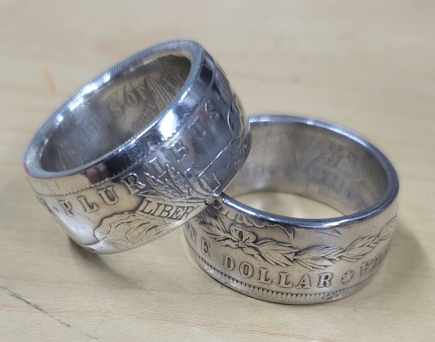 Morgan Silver Dollar coin ring