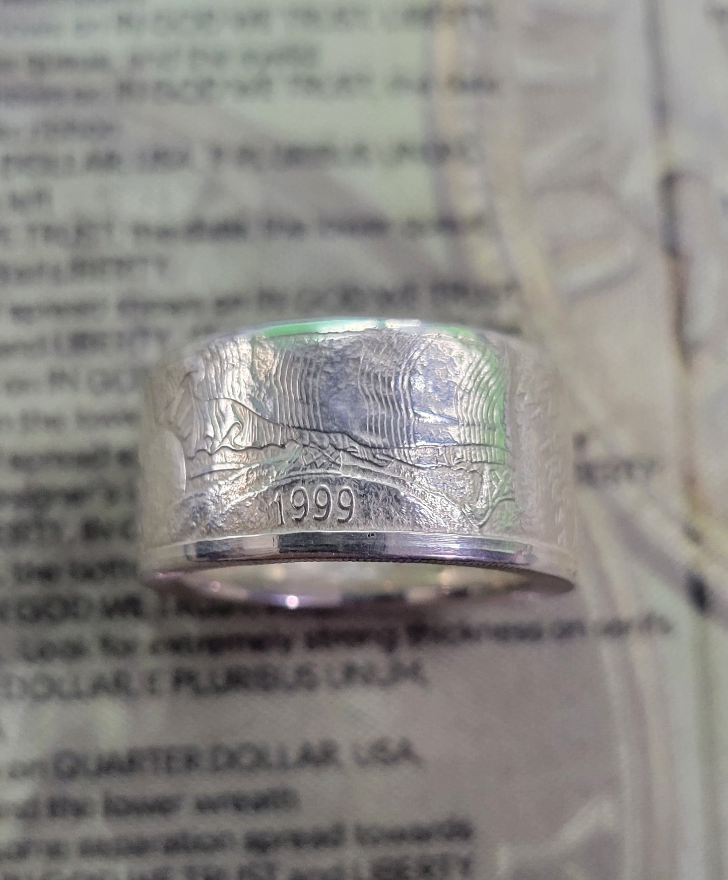 American Silver Eagle coin ring
