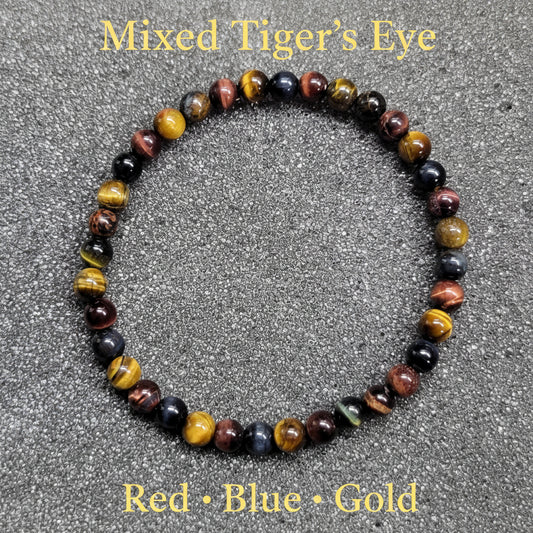 Custom Mixed Round Gemstone Stretch Bracelet