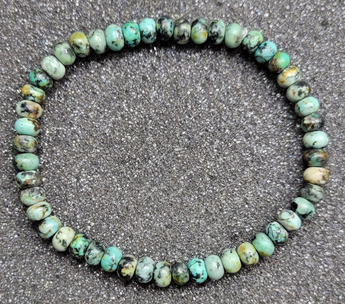 Rondelle 4x6mm Gemstone Stretch Bracelet