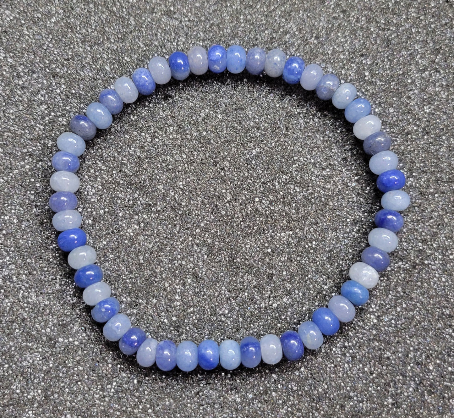 Rondelle 4x6mm Gemstone Stretch Bracelet