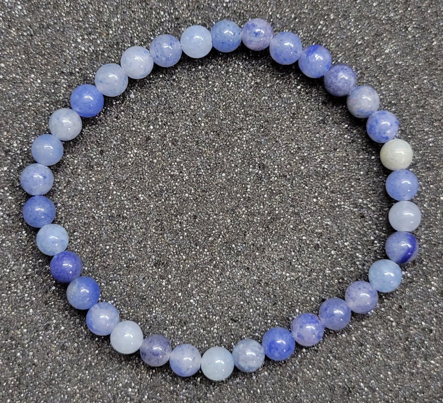 Round Gemstone Stretch Bracelet