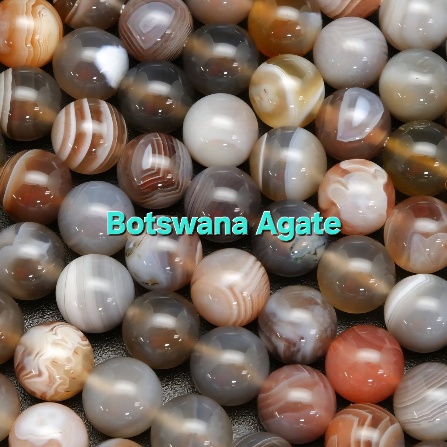 2 Bead Type Custom Mixed Round Gemstone Stretch Bracelet