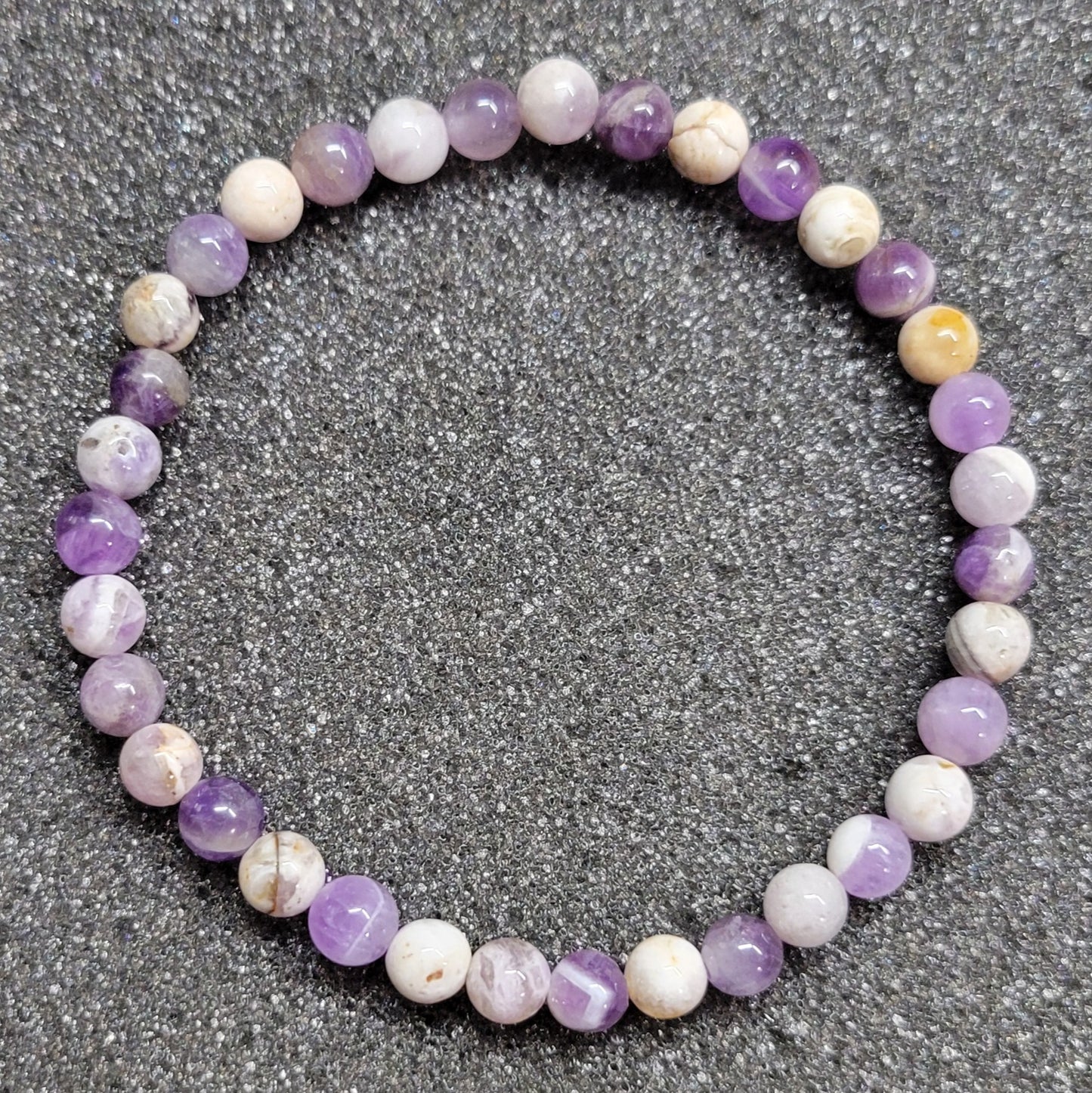 Round Gemstone Stretch Bracelet