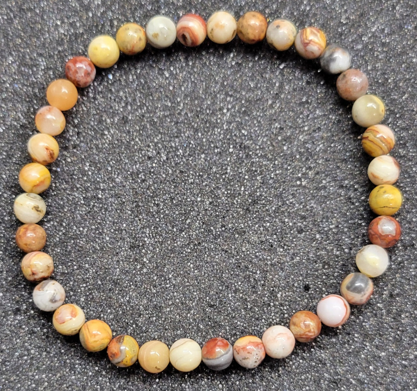 Round Gemstone Stretch Bracelet