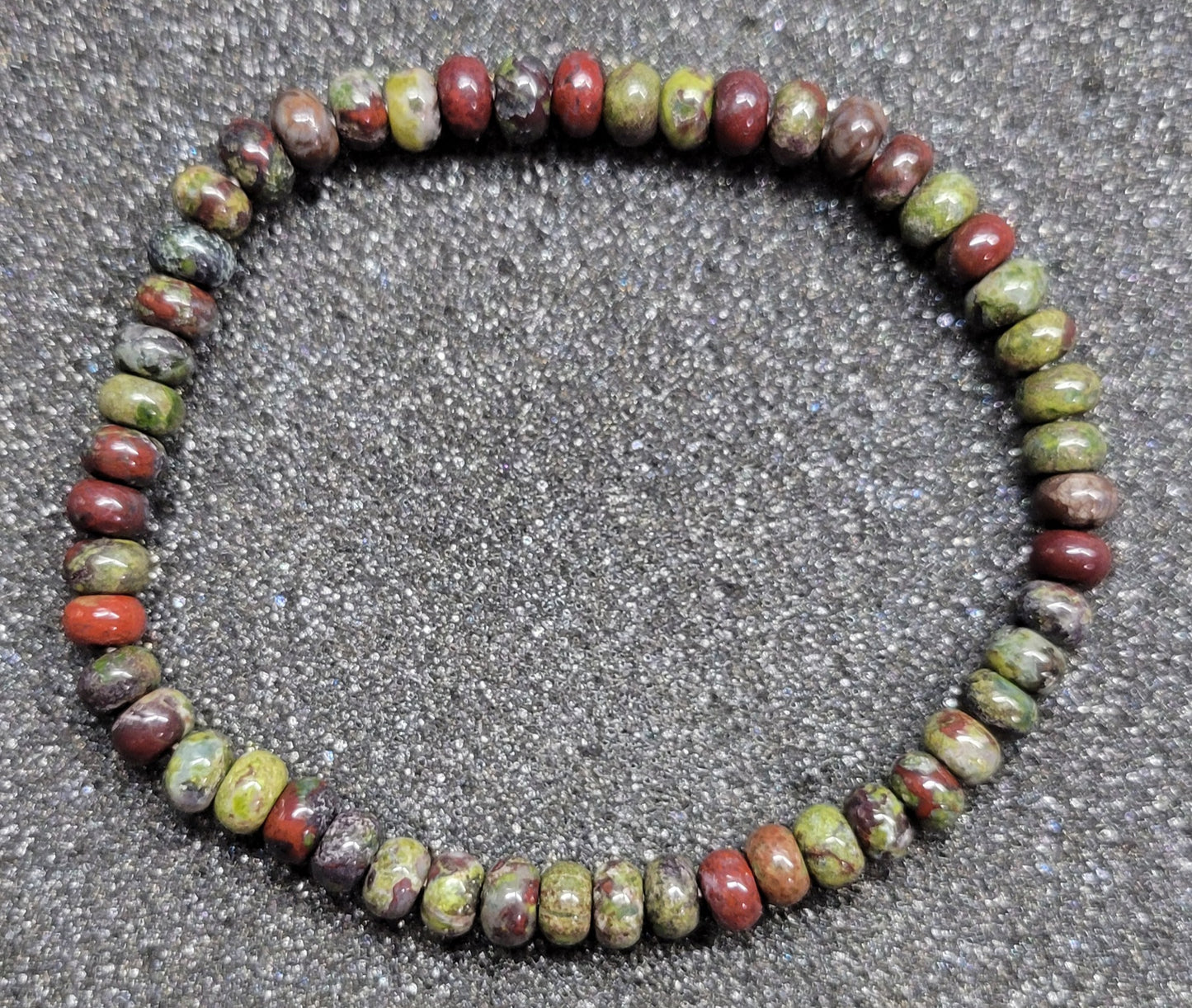 Rondelle 4x6mm Gemstone Stretch Bracelet