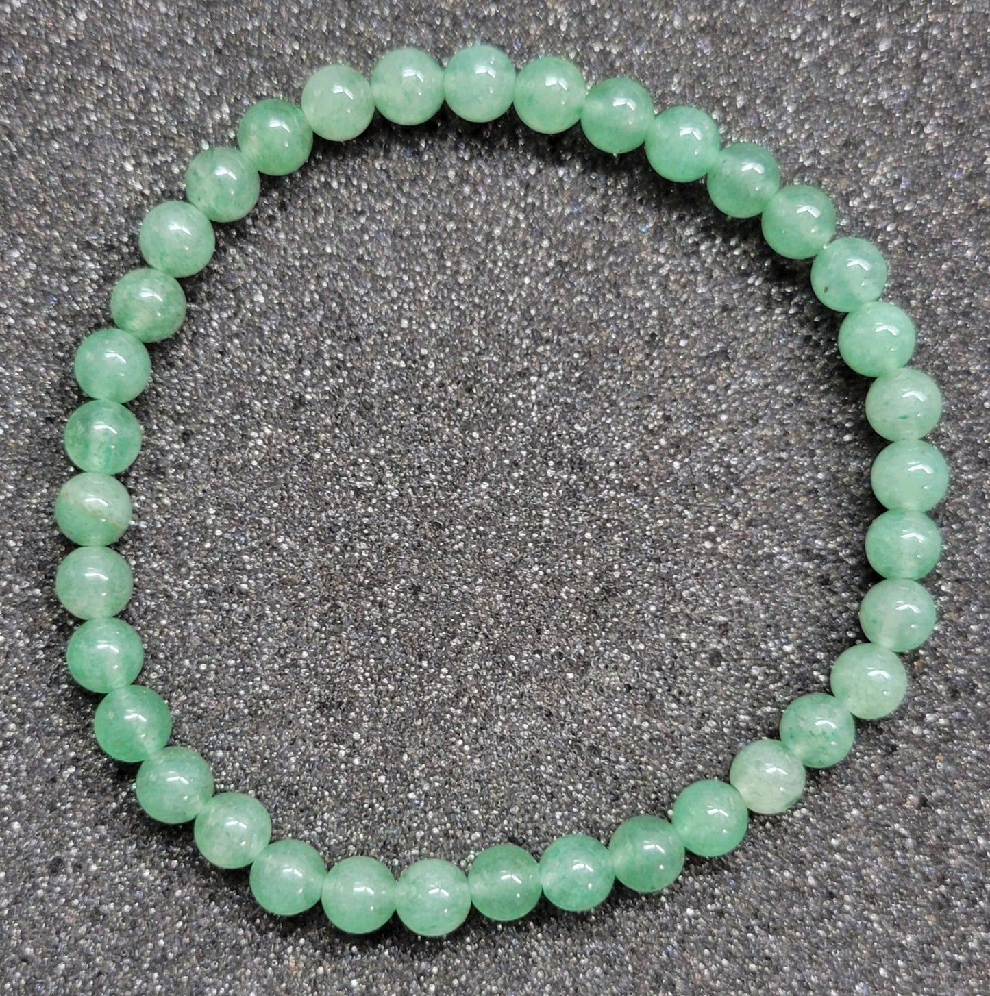 Round Gemstone Stretch Bracelet