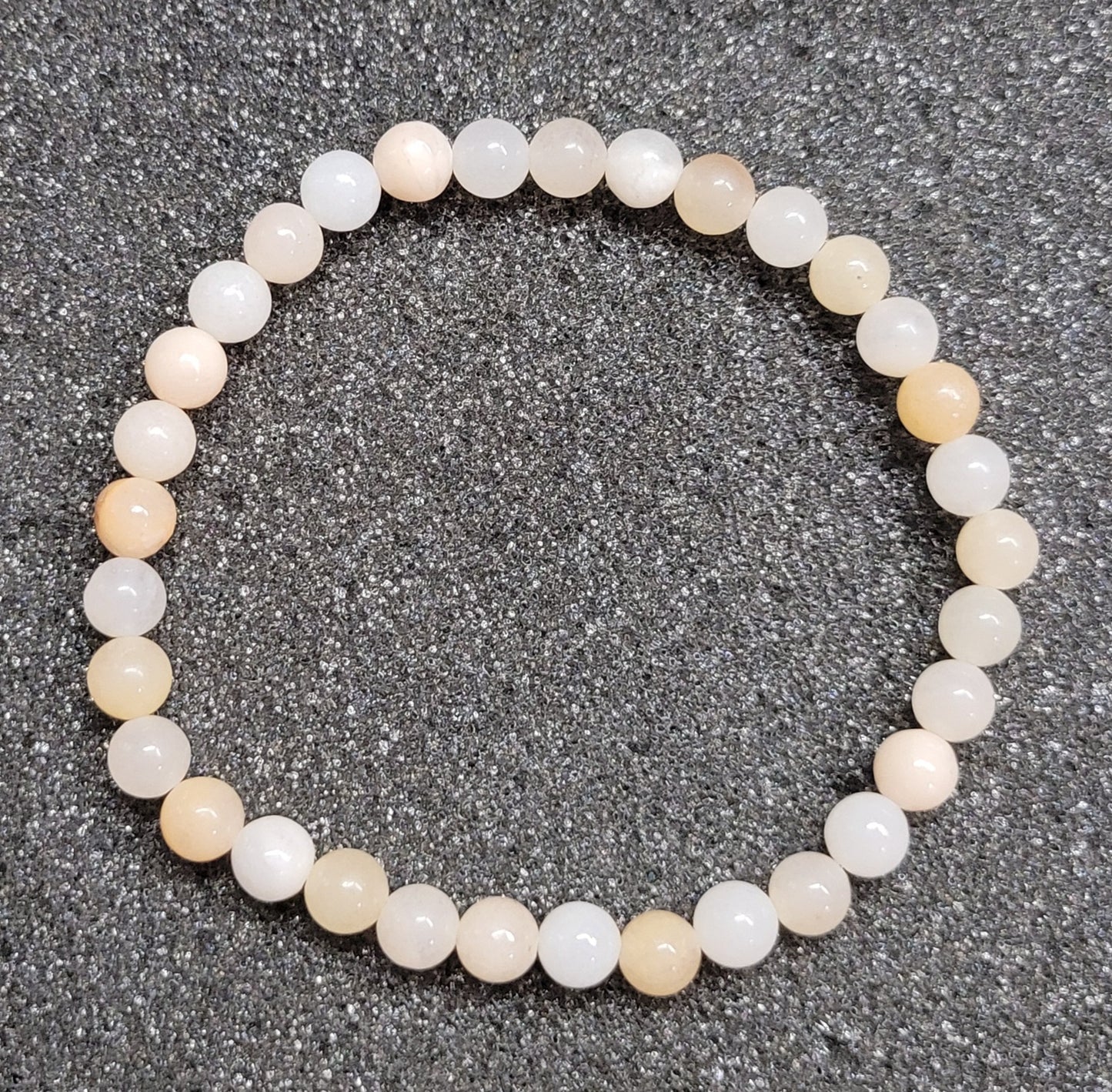 Round Gemstone Stretch Bracelet