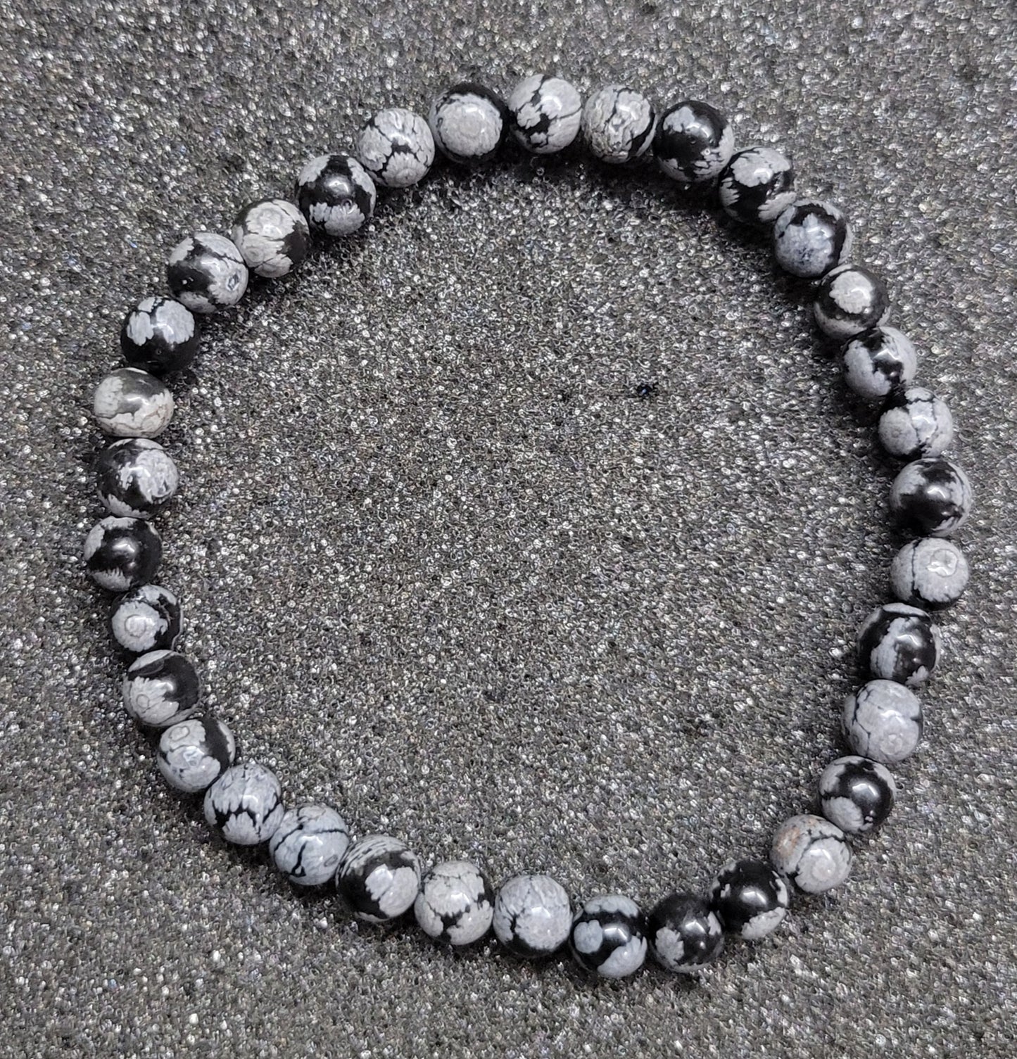 Round Gemstone Stretch Bracelet