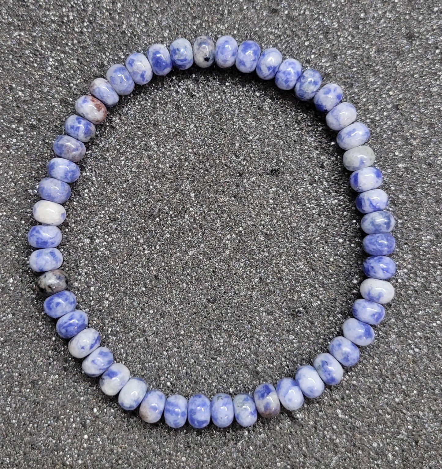 Rondelle 4x6mm Gemstone Stretch Bracelet