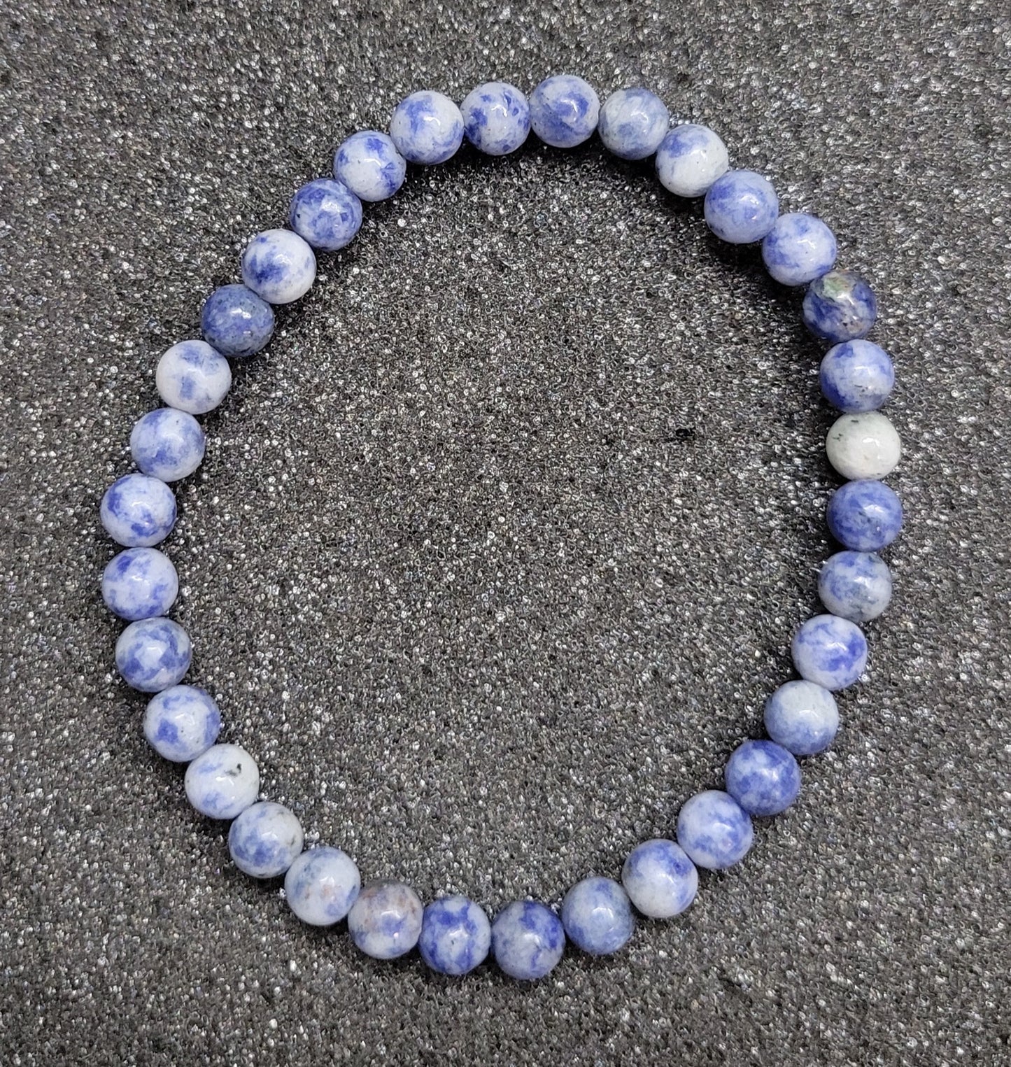 Round Gemstone Stretch Bracelet