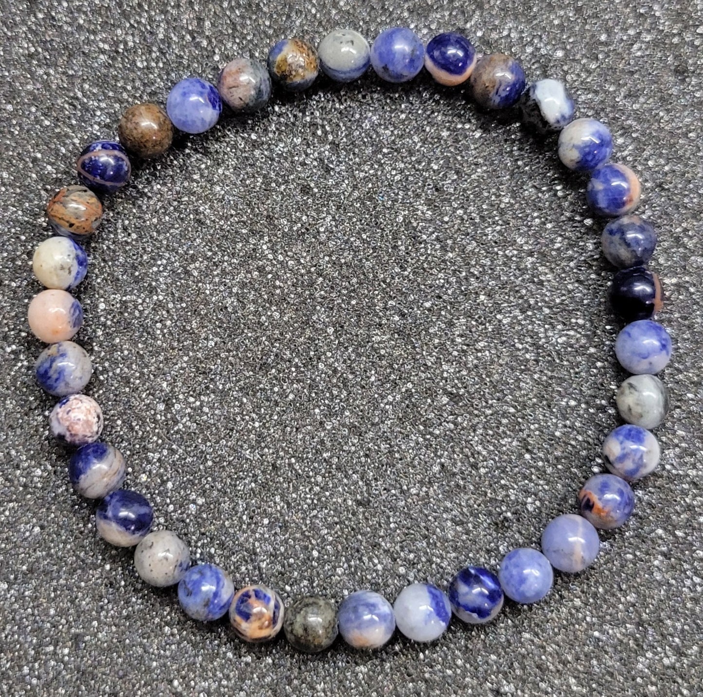 Round Gemstone Stretch Bracelet