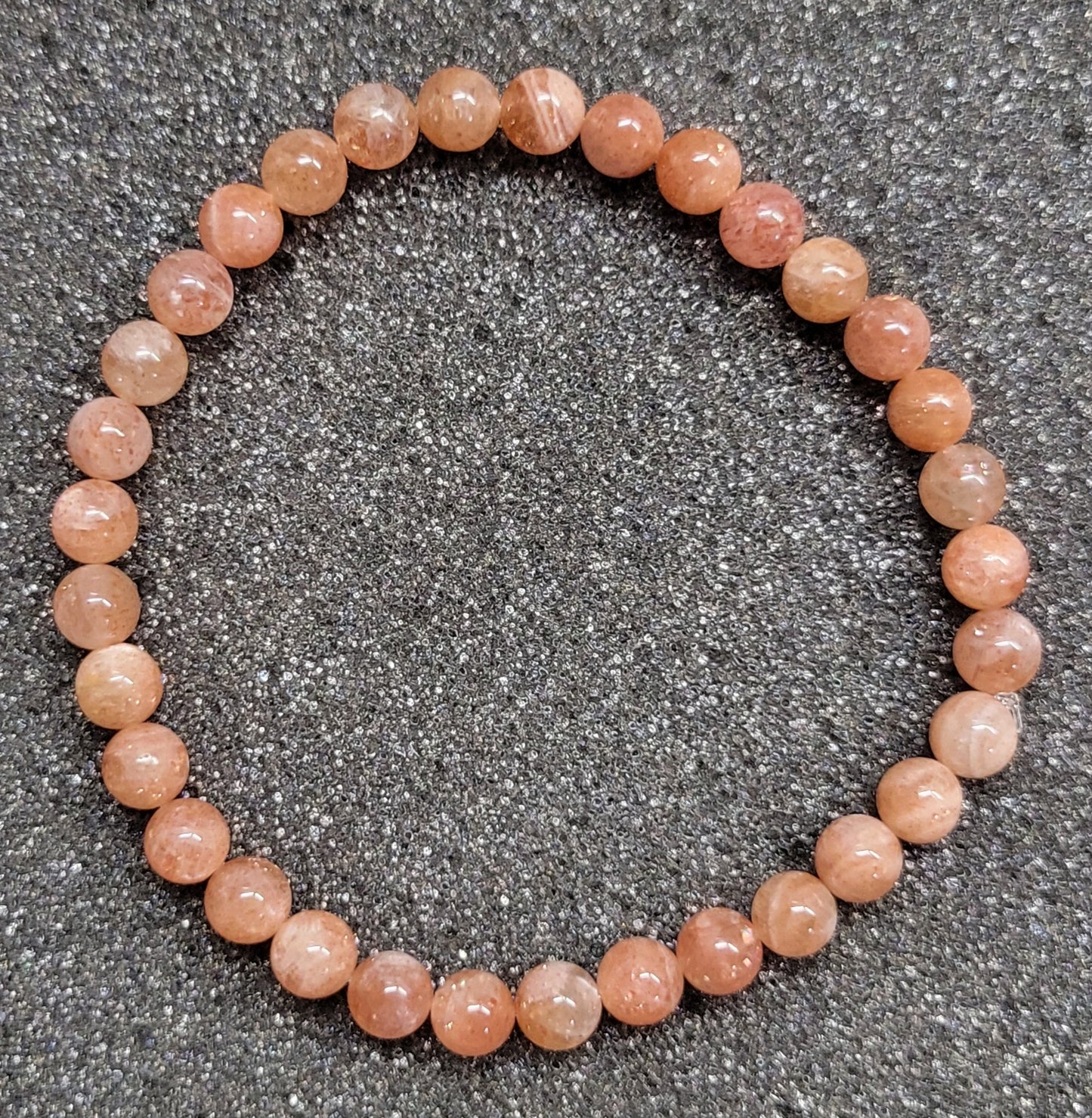 Round Gemstone Stretch Bracelet