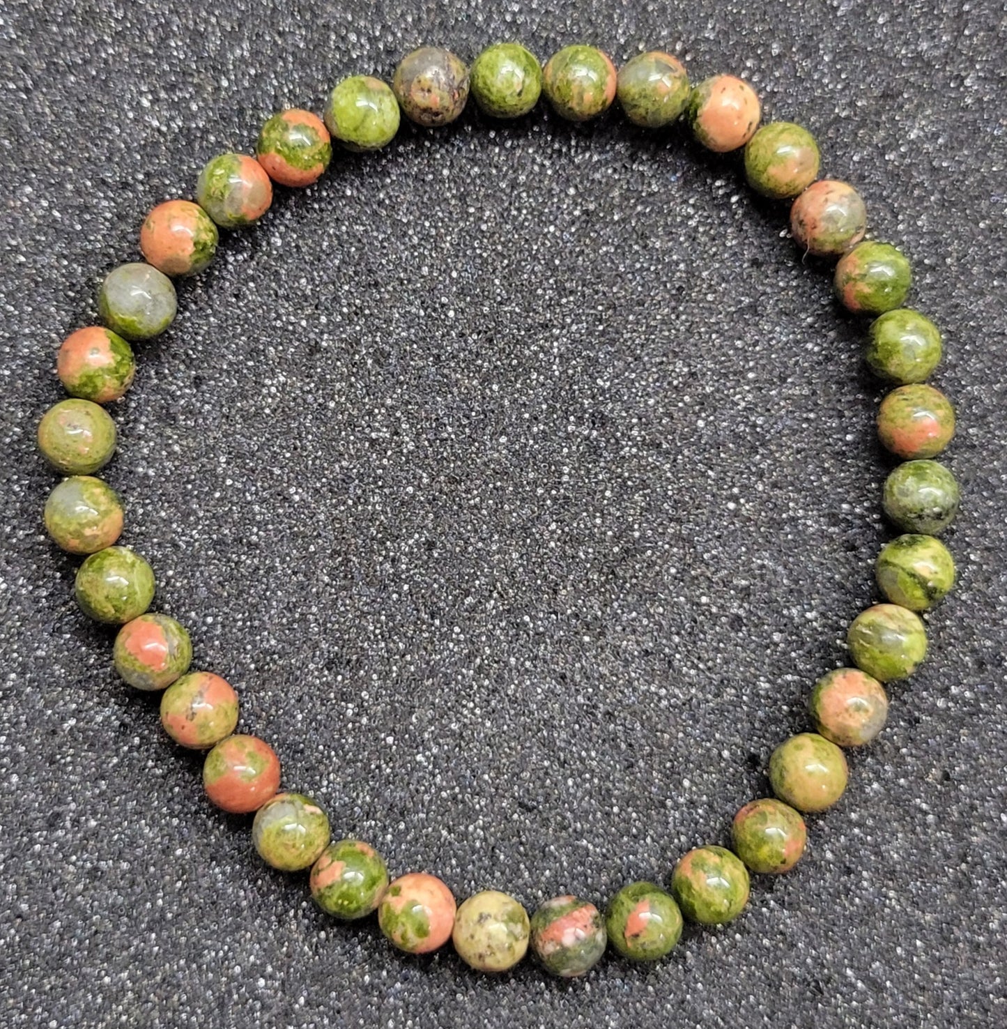 Round Gemstone Stretch Bracelet