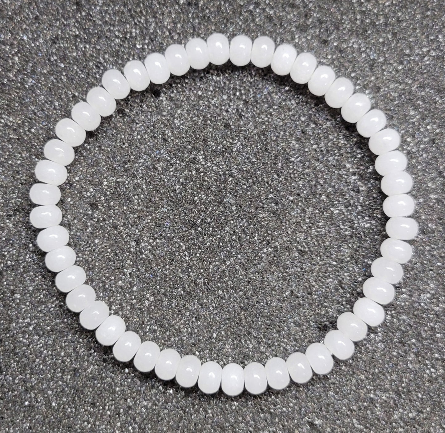 Rondelle 4x6mm Gemstone Stretch Bracelet