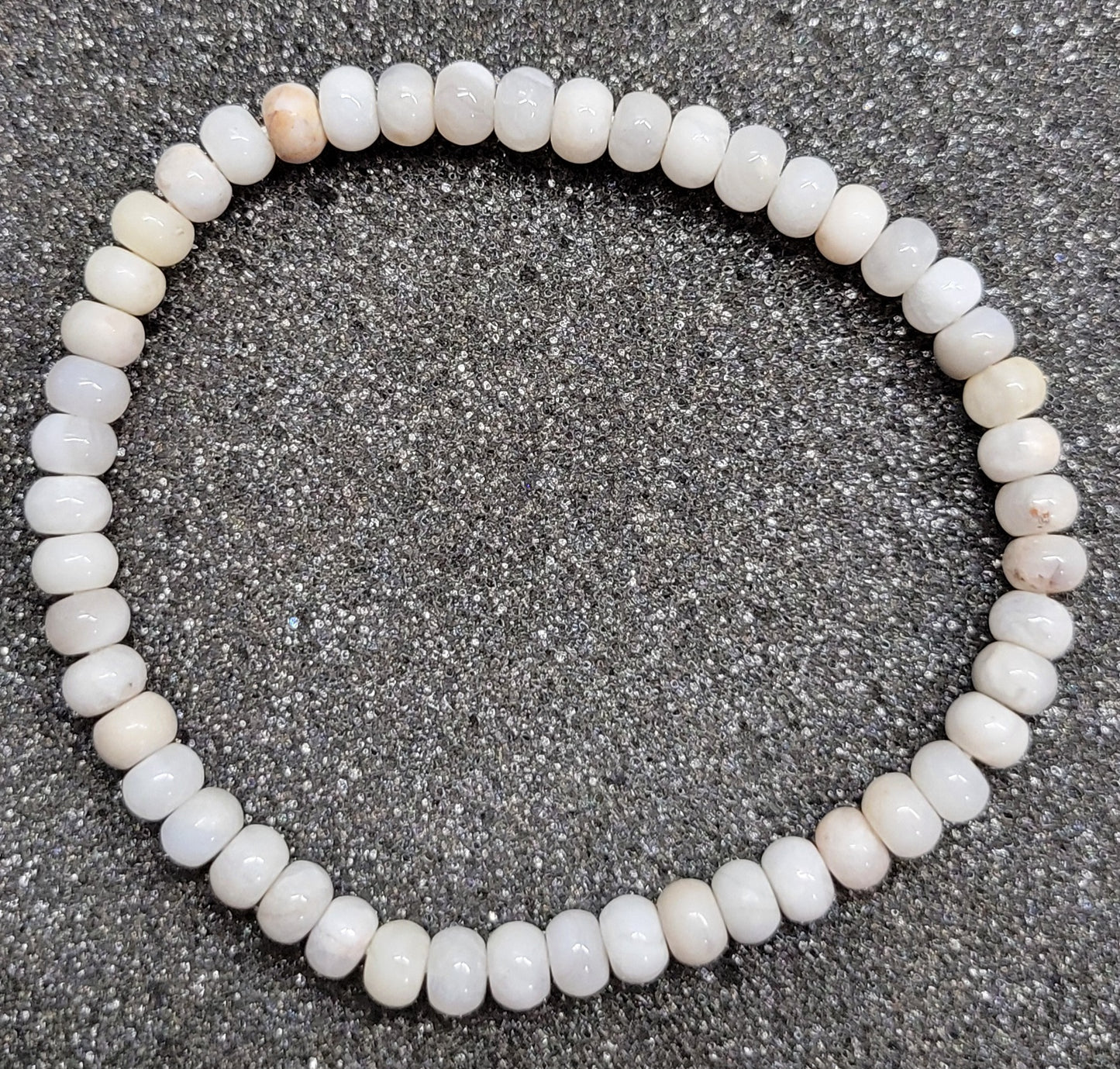 Rondelle 4x6mm Gemstone Stretch Bracelet