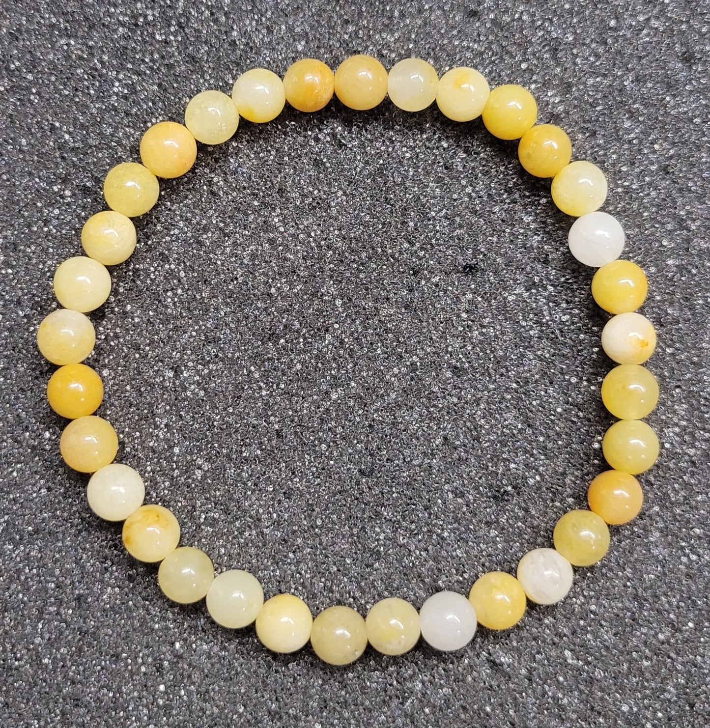 Round Gemstone Stretch Bracelet