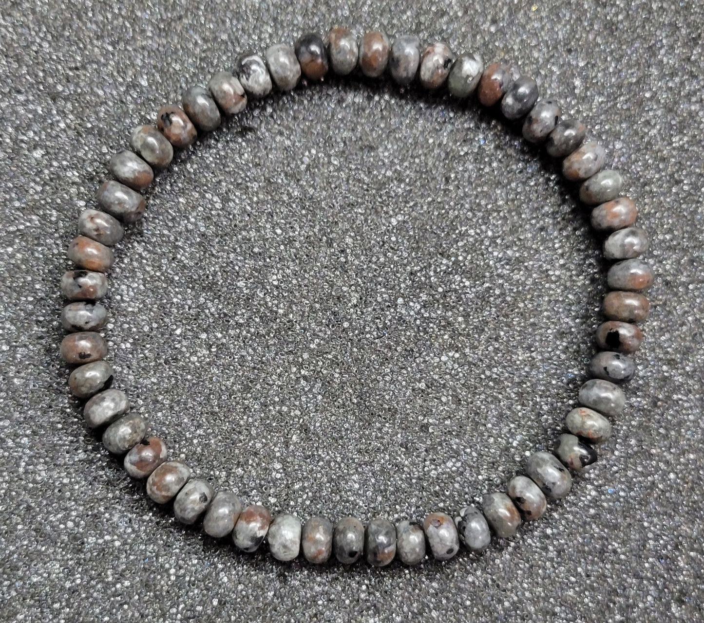 Rondelle 4x6mm Gemstone Stretch Bracelet