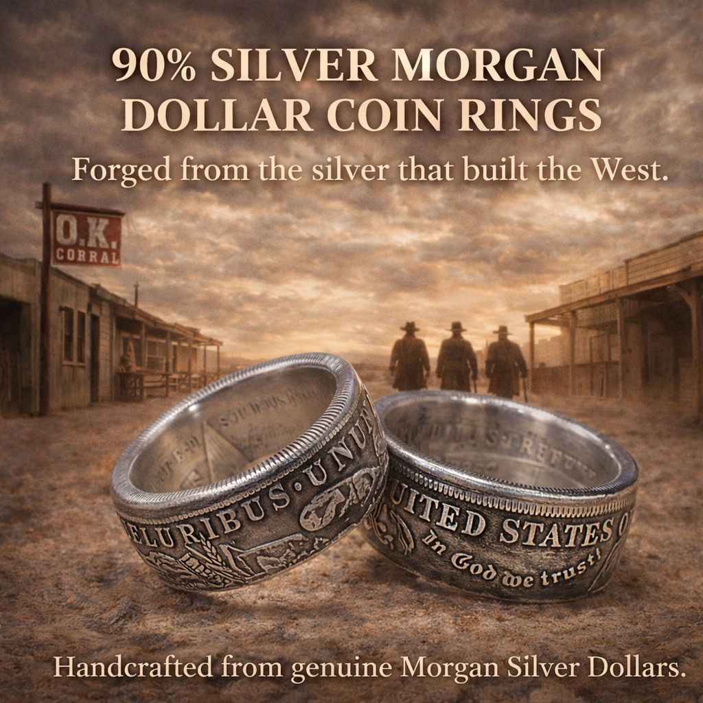 Morgan Silver Dollar coin ring